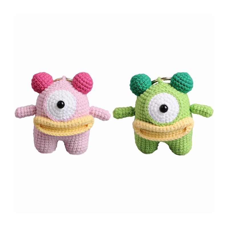 Háčkovaná kľúčenka Monster