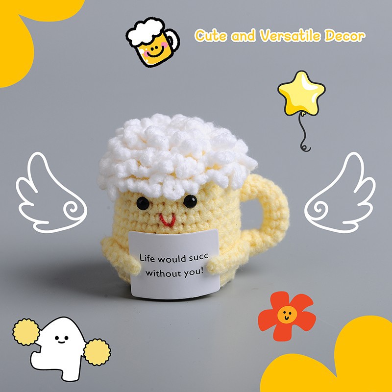 Crocheted Beer Mug Plush high quality