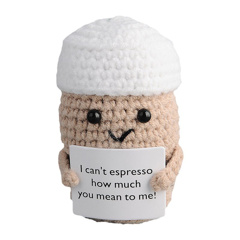 Háčkovaný plyšový šálka kávy